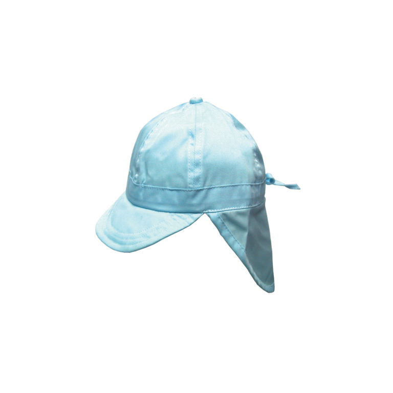 Caspa Baby Cotton Legionnaire Cap with Chin Tie and Adjustable Fit – 3 to 12 Months