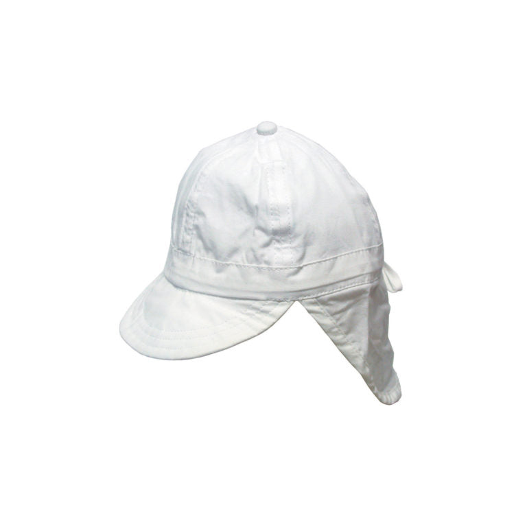 Caspa Baby Cotton Legionnaire Cap with Chin Tie and Adjustable Fit – 3 to 12 Months