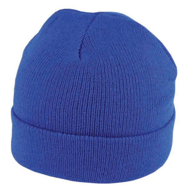 Double Knit Acrylic Beanie with Cuff – Stretch Fit Winter Hat