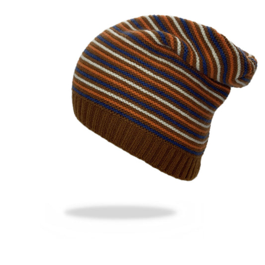 Stylish Striped Knitted Woolen Hat: Embrace Warmth with Flair - Urban Caps