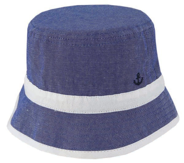 Anchor – Kids' Bucket Hat with Chin Tie and Wide Brim