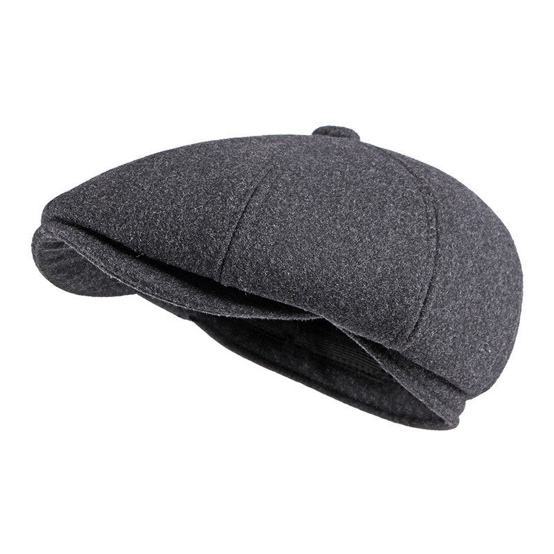Men's Cap With Warm Ear Protection Beret - Urban Caps