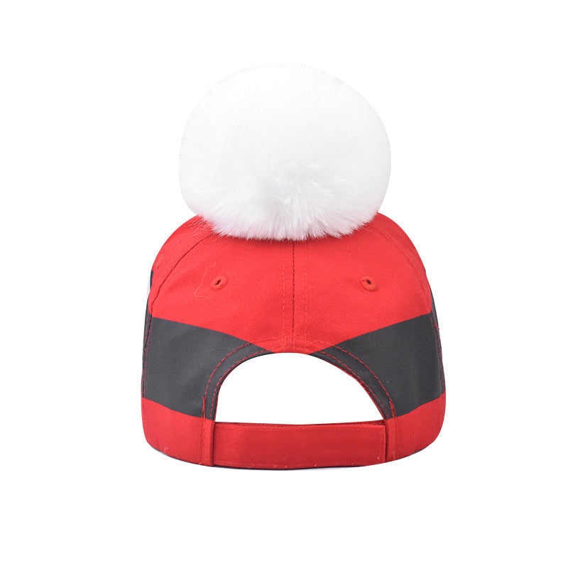 Christmas With Fur Ball All-matching Baseball Cap - Urban Caps