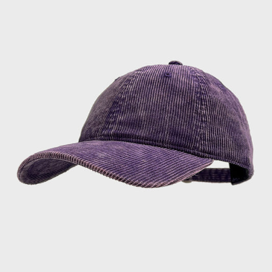 Retro Solid Color Corduroy Cap For Men And Women - Urban Caps