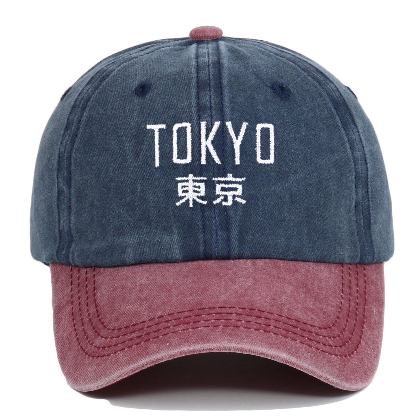 New Retro Washed Simple Tokyo Letters Hat - Urban Caps