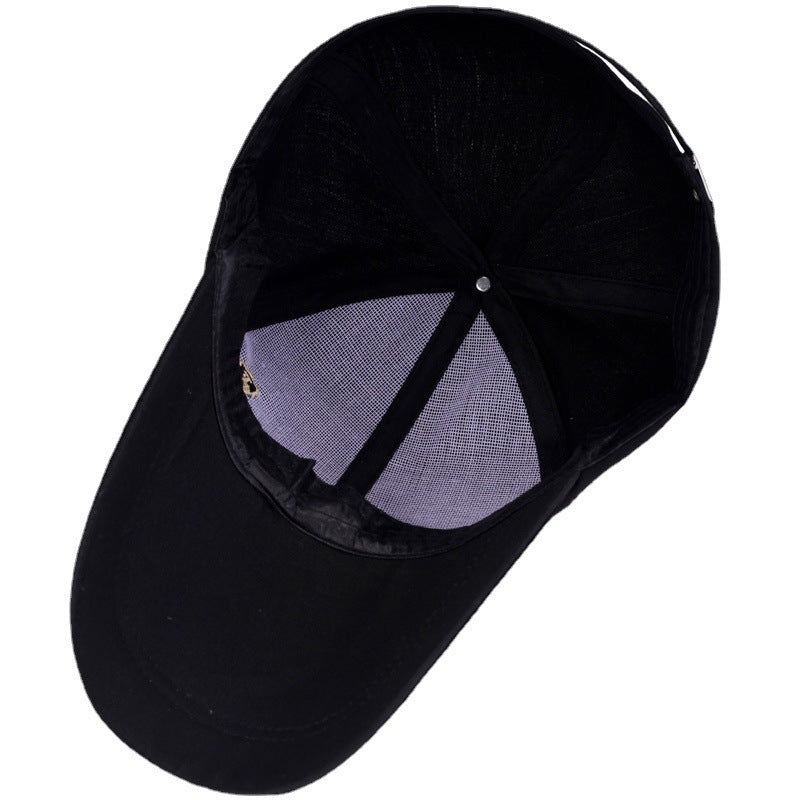 Canvas Small F Baseball Cap Men And Women Fashion Four Seasons Leisure - Urban Caps