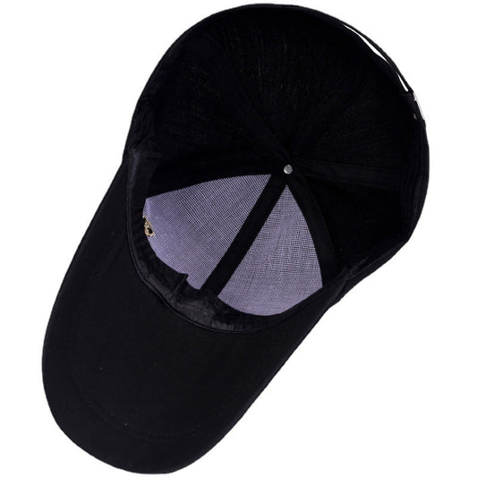 Canvas Small F Baseball Cap Men And Women Fashion Four Seasons Leisure - Urban Caps