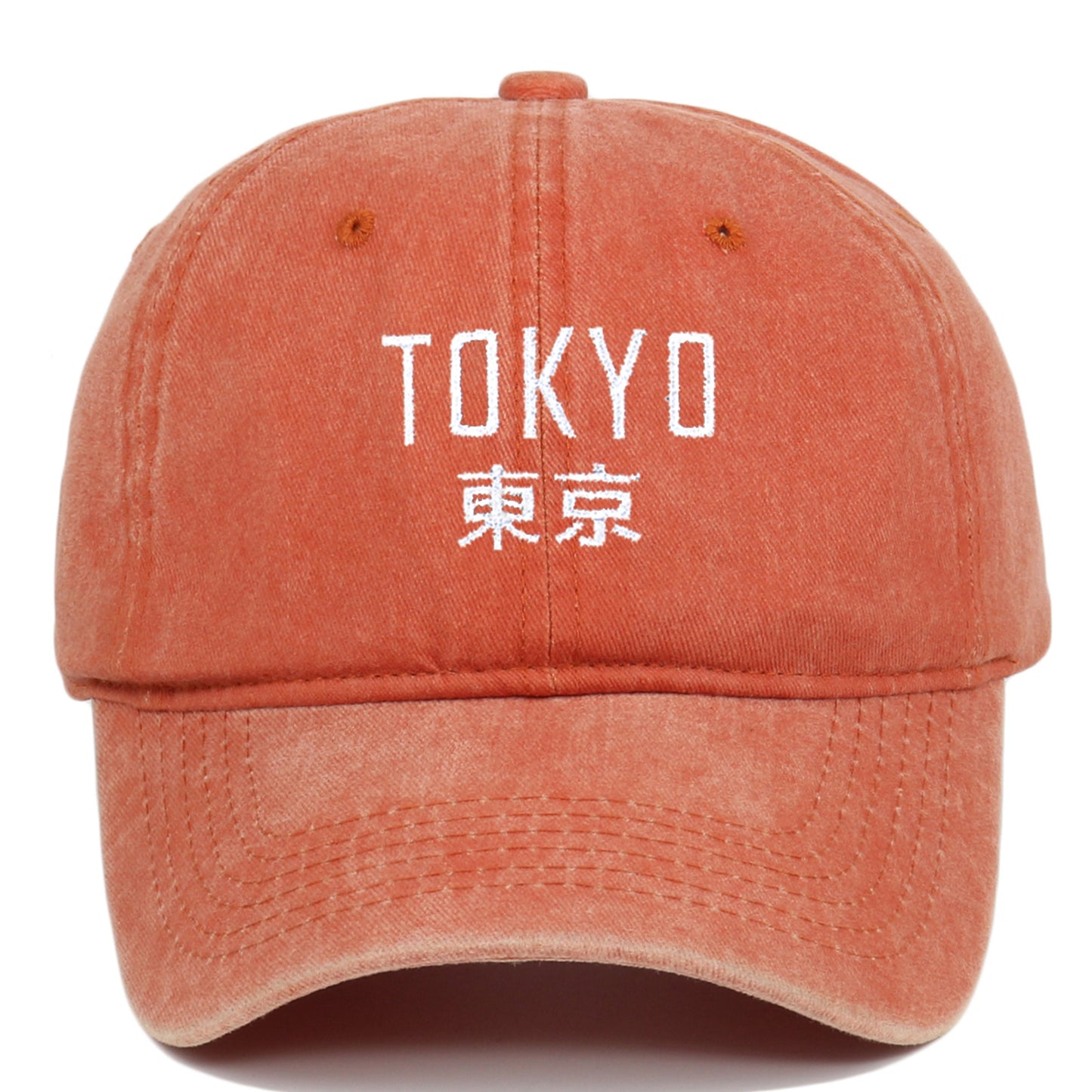 New Retro Washed Simple Tokyo Letters Hat - Urban Caps