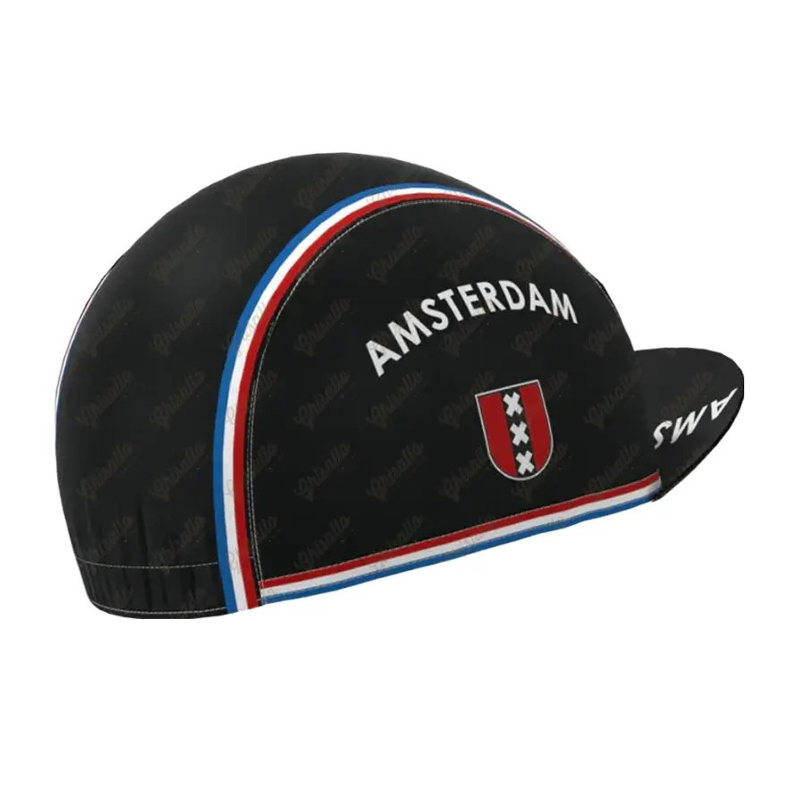 Amsterdam Retro Cycling Cap Acrylic Classic City Riding Hat For Urban Commuters