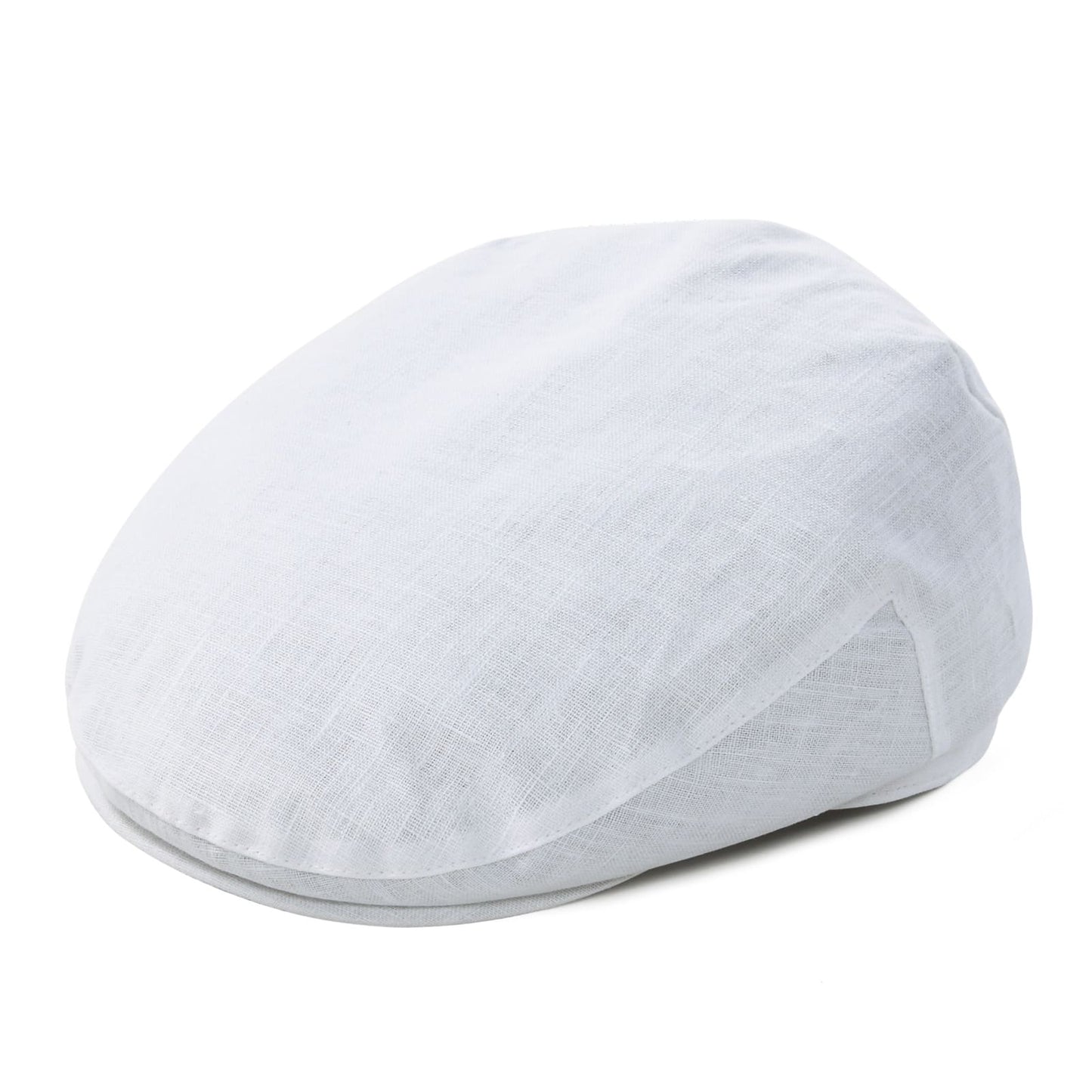 Barklay Plain Linen Flat Cap - Lightweight Minimalist Headwear For Smart Casual Outfits