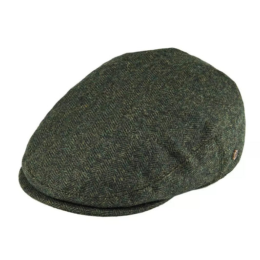 Birmingham Wool Herringbone Flat Cap – Warm Classic Ivy Cap