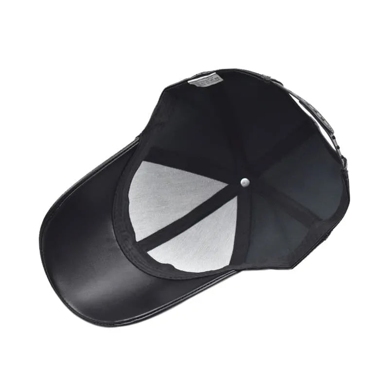 Burbank Vegan Leather Baseball Cap – Adjustable Casual Streetwear Cap