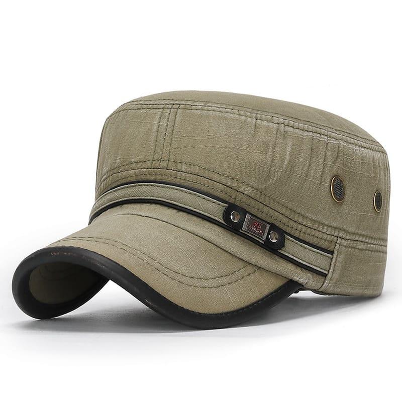 Carson Washed Cotton Army Cap - Timeless Military Style For Everyday Use Durable Cotton