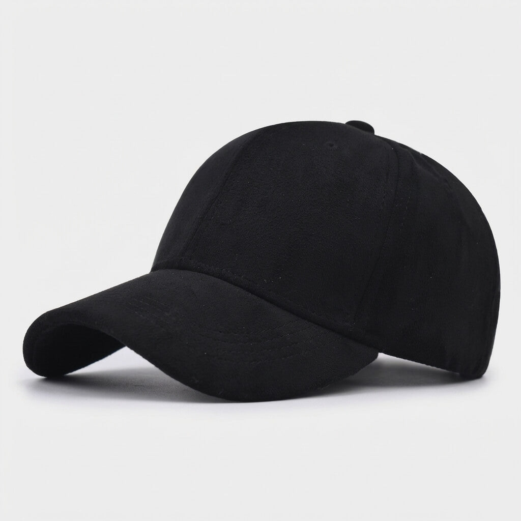Suede Cap With Structured Front Panel And Soft Lining - Urban Caps
