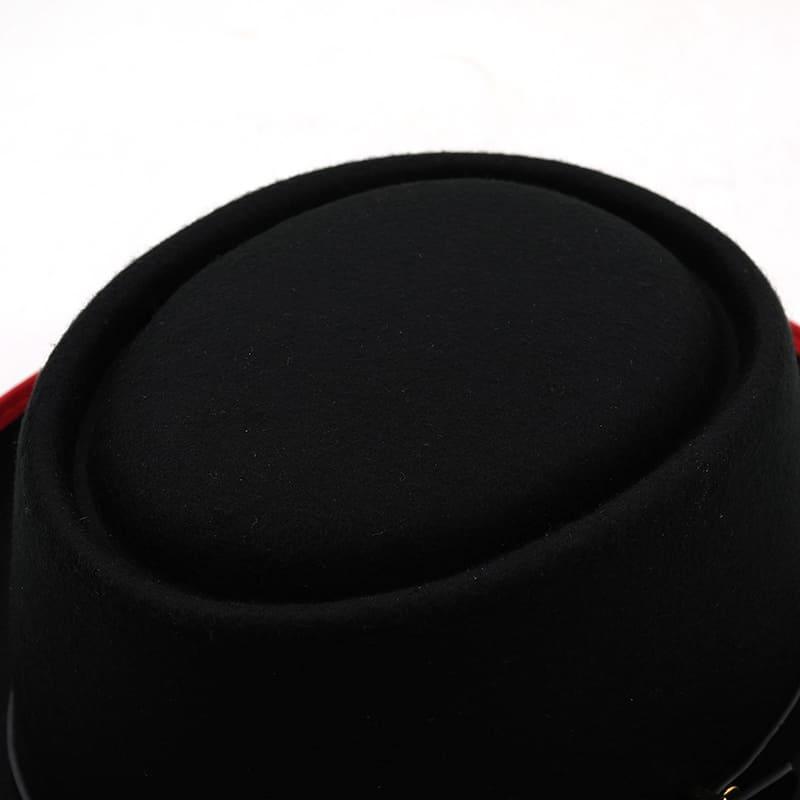 Charleroy Porkpie Hat – Feather Trim Wool Blend Hat