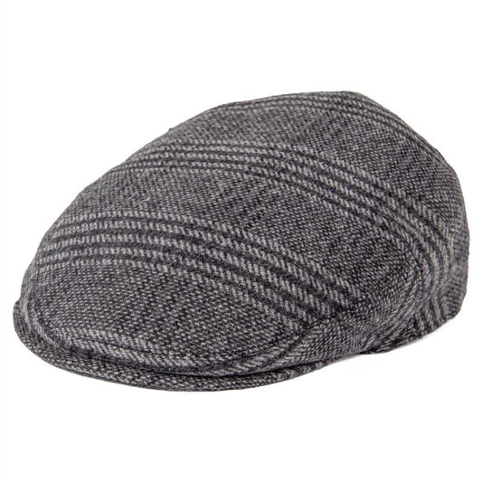 Chester Wool Flat Cap – Classic Patterned Warm Hat