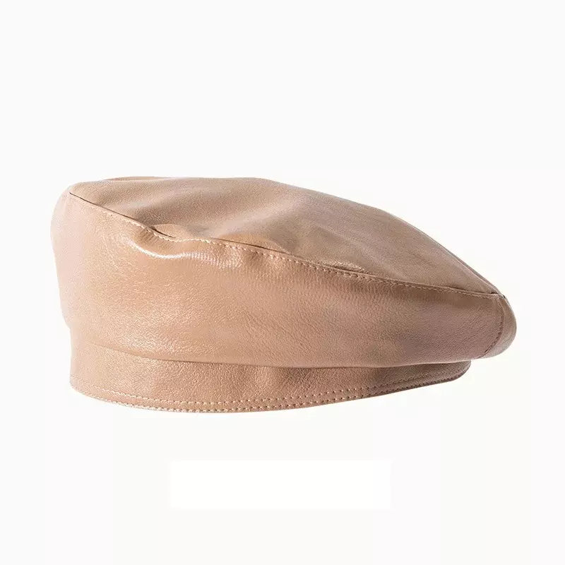Crupet Leather Beret – Vintage Style Adjustable Hat