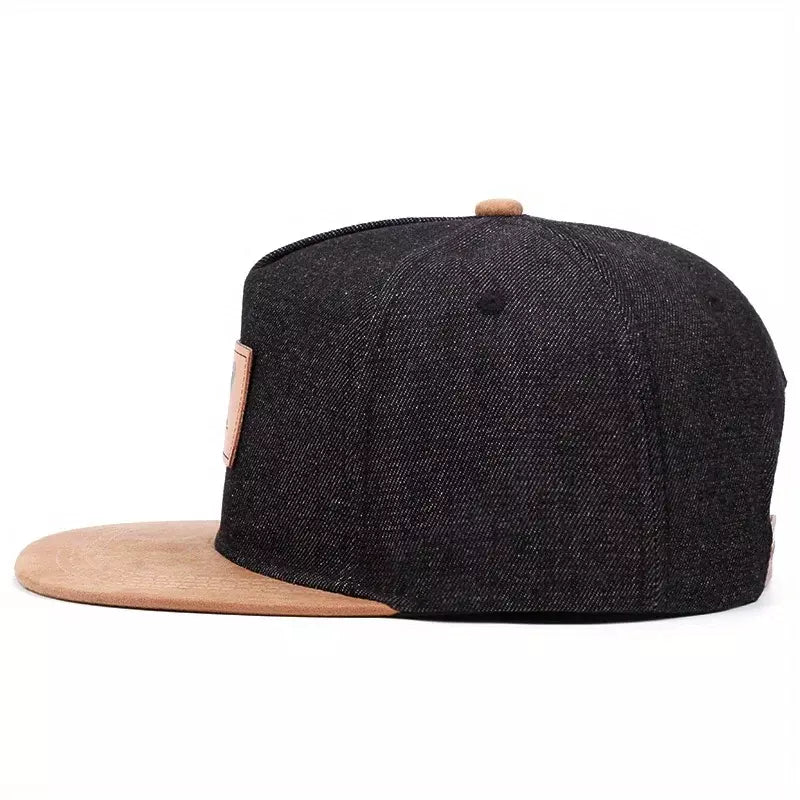 Denim Jeans Collection Snapback Cap - Cotton Denim Design With Classic Casual Style