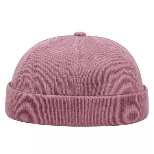 Detroit Corduroy Docker Cap – Brimless Streetwear Fisherman Hat