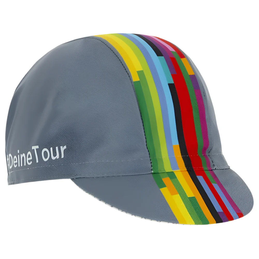 Deutschland Tour Gray Cycling Cap Lightweight Acrylic Breathable Quick Dry Hat