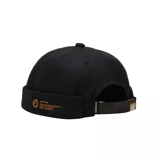 Domon Minimal Docker Cap – Clean Brimless Cotton Streetwear Hat