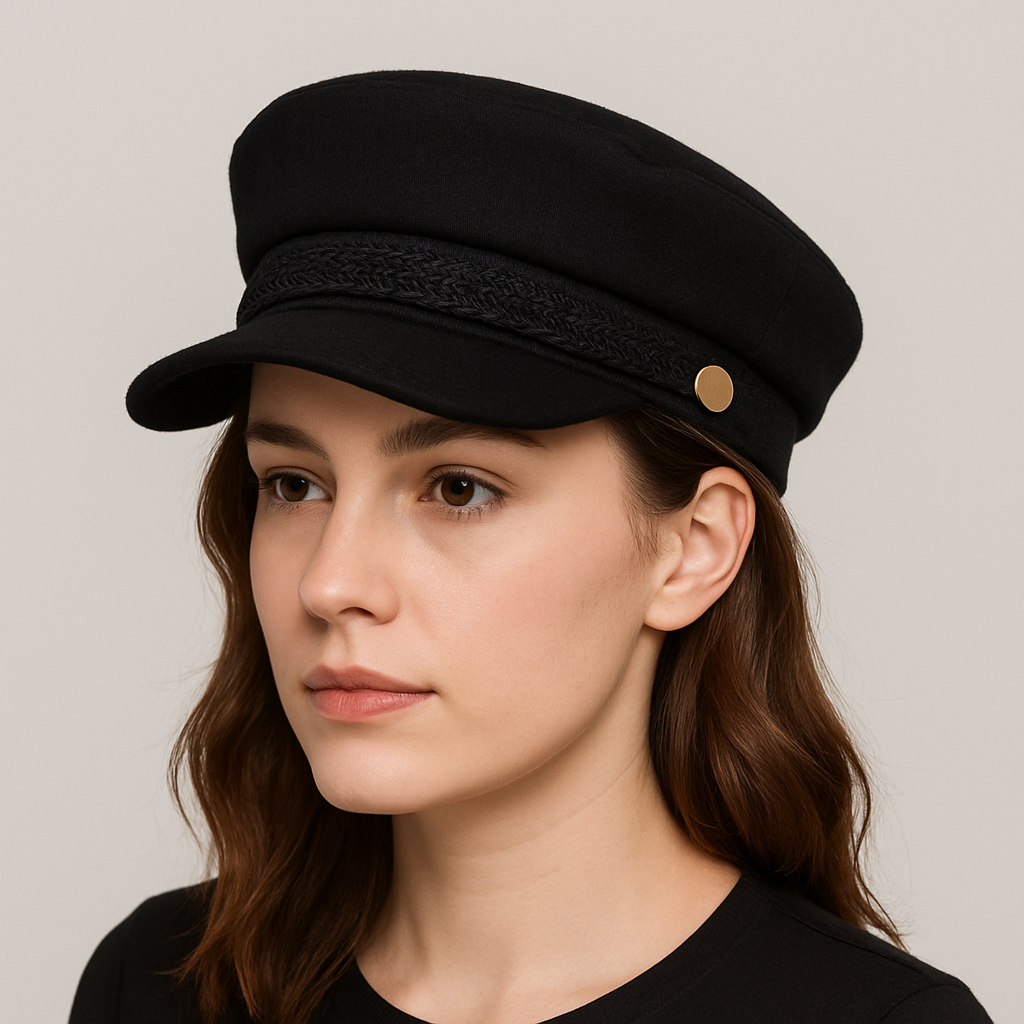 Edmonton Wool Sailor Cap - Classic Sailor Style With Cozy Wool Blend Timeless Warmth