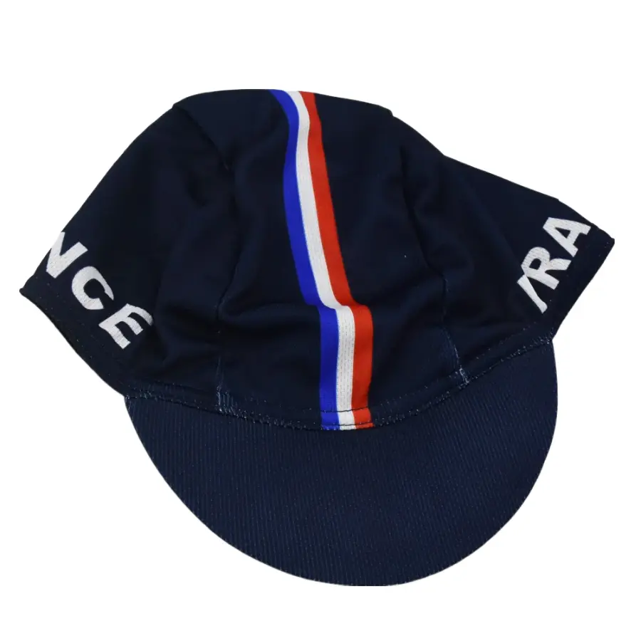 France Flag Vintage Cycling Cap Adjustable Lightweight Acrylic For Riders