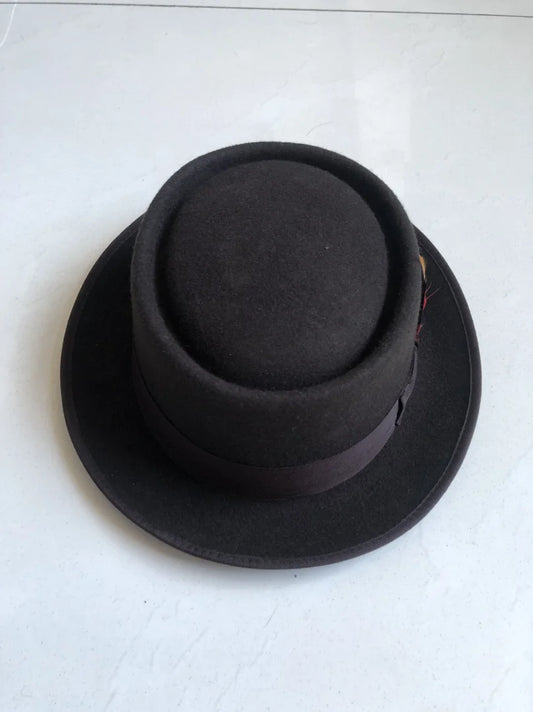 Torino Heritage Wool Pork Pie Hat – Premium European Collection