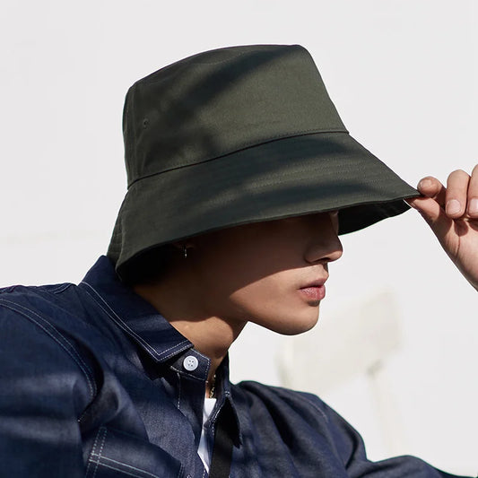 Oversize Wide Brim Sun Hat – Soft Cotton Boonie Cap