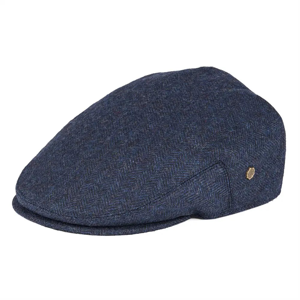The Wicklow | Wool Tweed Herringbone Irish Flat Cap | Urban Caps NZ