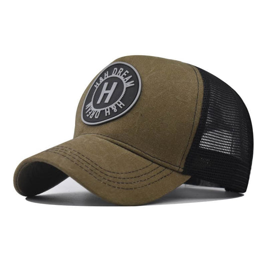 H&H Dream Cotton Trucker Cap - Classic Cotton Trucker Cap With Clean Casual Style