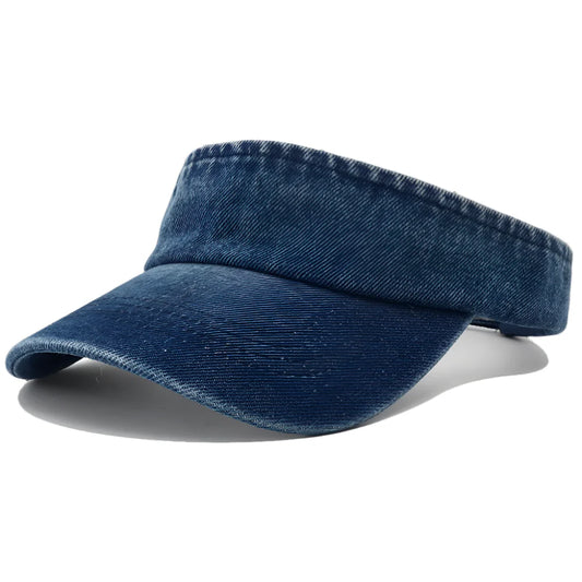 Hagen Denim Visor – Cotton Adjustable Sun Protection Hat