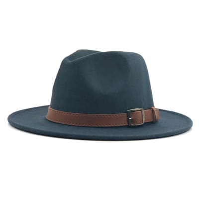 Hawkins Wool Fedora Hat – Classic Wide Brim Felt Hat