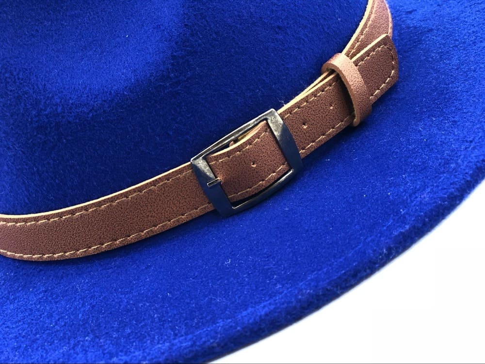 Hawkins Wool Fedora Hat – Classic Wide Brim Felt Hat