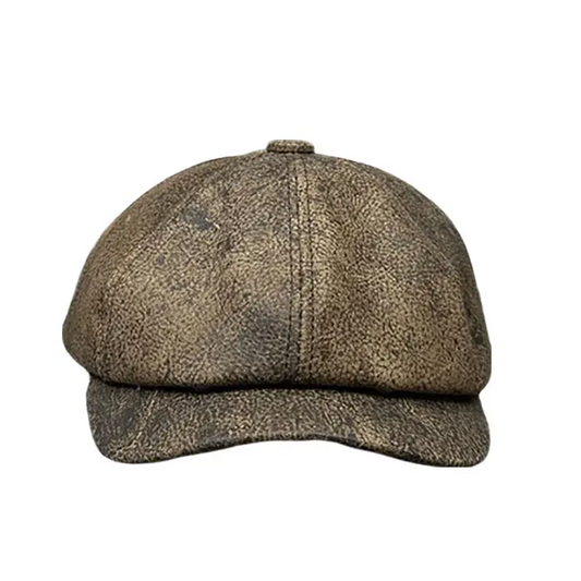 Heidelberg Genuine Leather Newsboy Cap - Timeless Cap With Durable Leather For Any Look