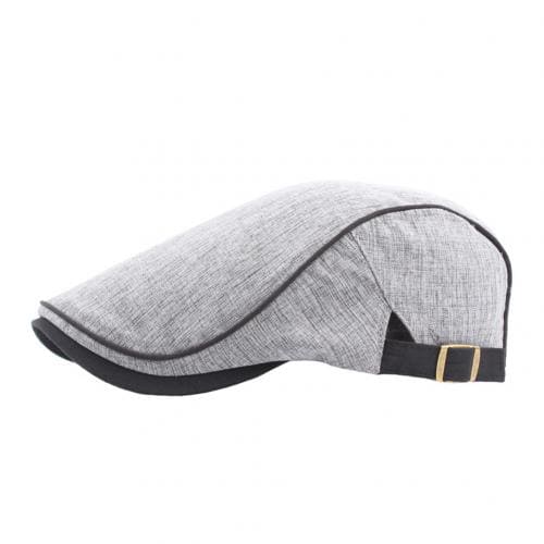 Hendricks Plain Cotton Flat Cap - Timeless Cap With Clean Lines For Versatile Styling