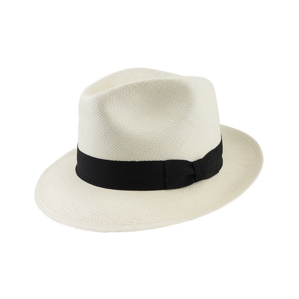 Kirk – Ecuadorian Panama Hat with Small Snap Brim and Classic Crown