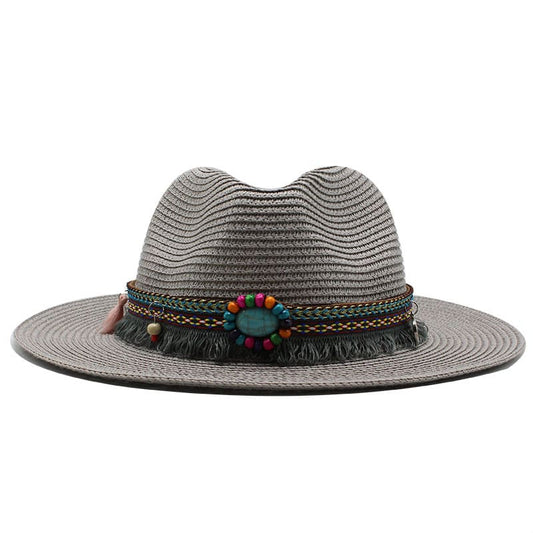 Karlovy Bohemian Summer Fedora Hat - Lightweight Bohemian Style Fedora For Warm Weather