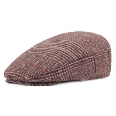 Lausanne Tartan Cotton Flat Cap - Classic Plaid Flat Cap For Smart Casual Looks Today