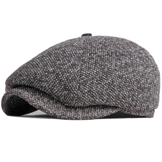 Leeds Thick Plain Newsboy Cap - Classic Flat Crown Style In Pattern With Timeless Look