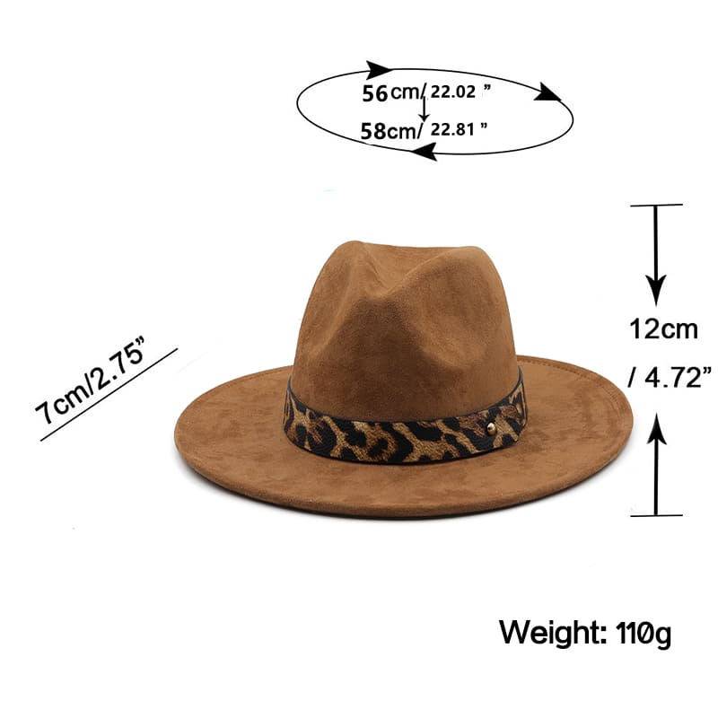 Leopard Belt Fedora - Hat