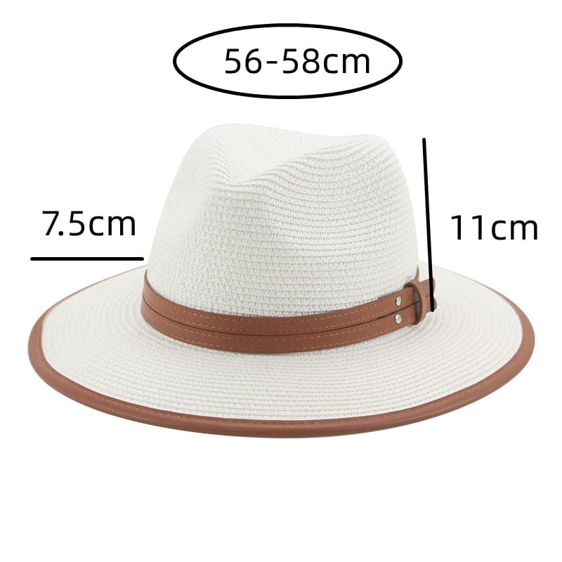 Lorient Summer Straw Fedora Hat - Light Breathable Style For Warm Weather And Casual Days