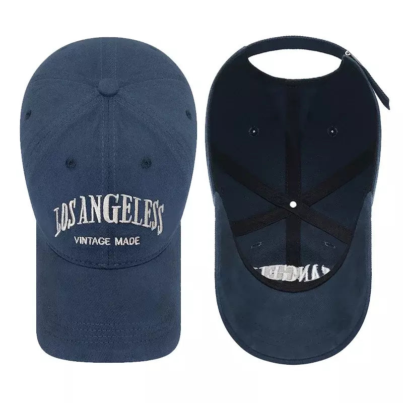 Los Angeles Vintage Cotton Baseball Cap - Classic Casual Style With Timeless City Flair