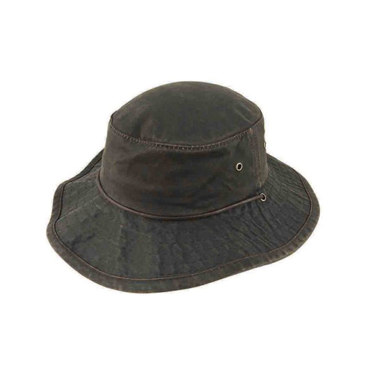 Skyler – Weathered Cotton Boonie Hat with Chin Tie