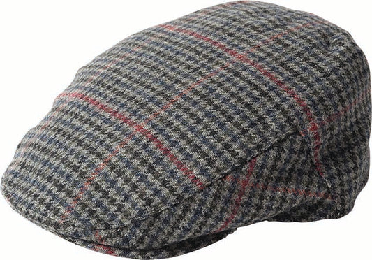 Failsworth Norwich Ivy Flat Cap – Wool Blend Fabric, Patterned Design