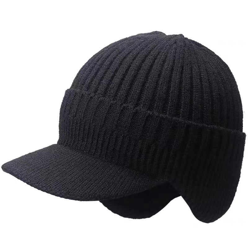 Warm Ear Protection Hat Men's Thickened Woolen Cap - Urban Caps