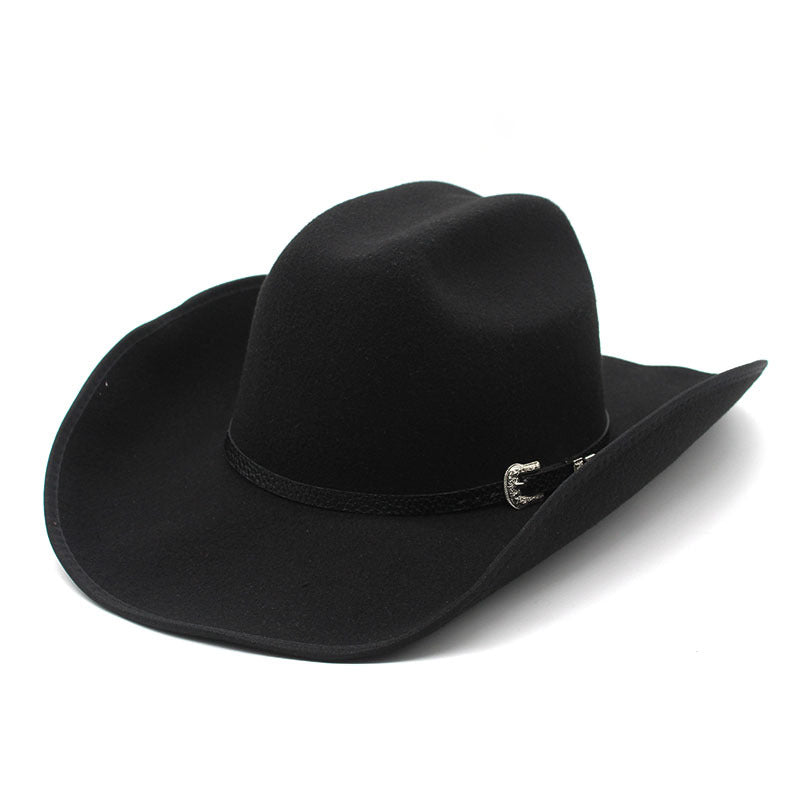 Punk Wide Brim Hat Men And Women Horse Riding Western - Urban Caps