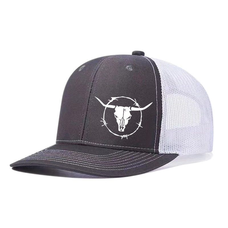 Outdoor Sports Cow Head Printed Baseball Cap - Urban Caps
