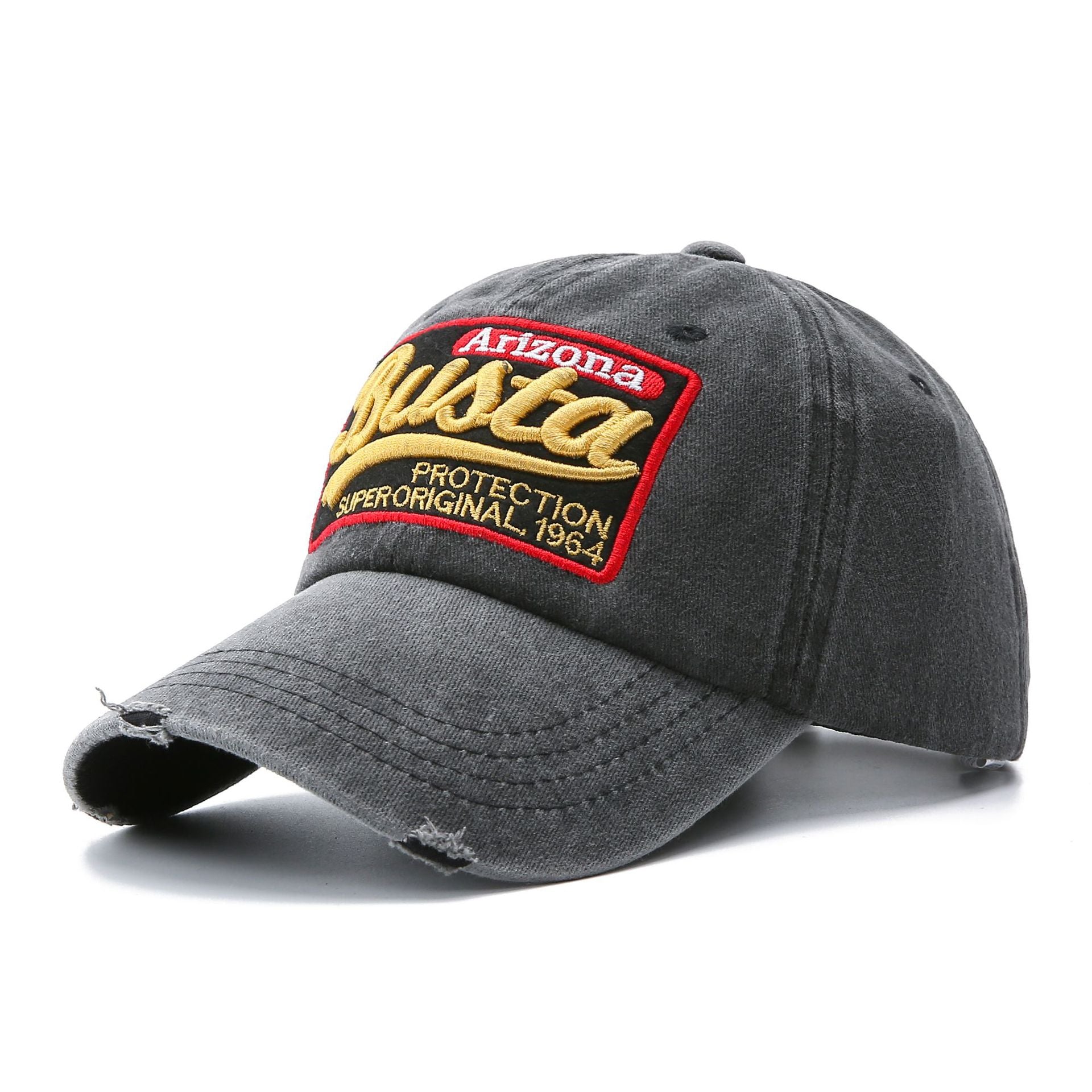 Washed Baseball Cap Patch Letters Hat - Urban Caps
