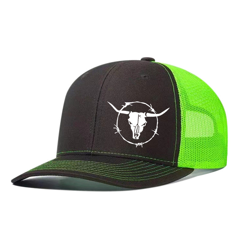 Outdoor Sports Cow Head Printed Baseball Cap - Urban Caps
